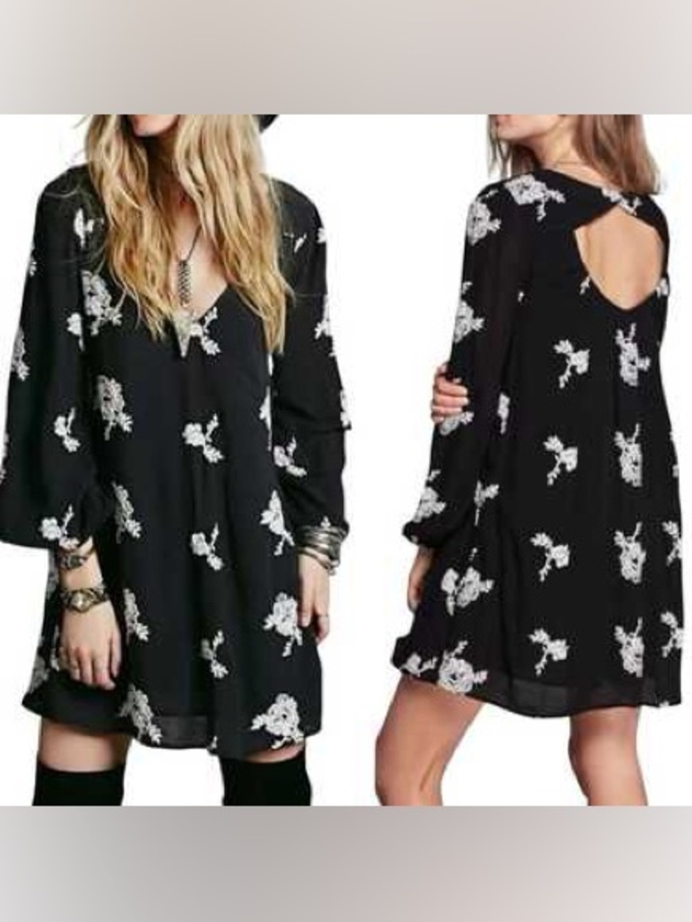Free People Embroidered Austin Mini Dress
